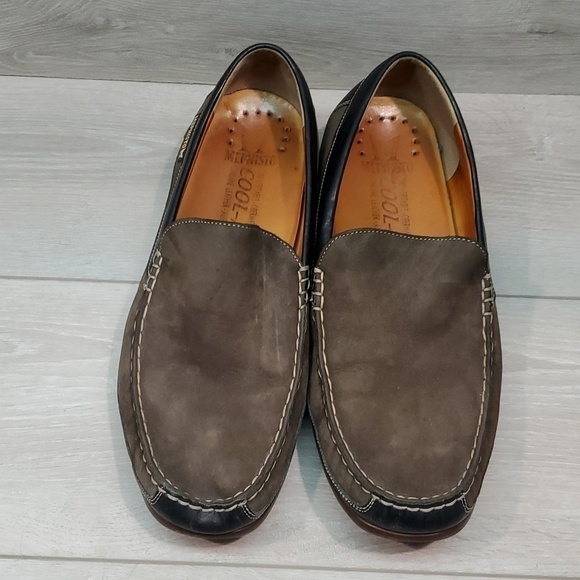 Mephisto Mens Cool Air Leather Moccasin 91414 Loafer Slip on shoes sz US 12
